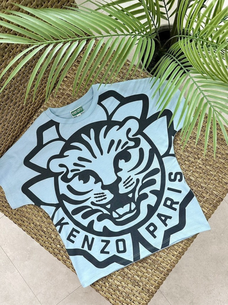 KENZO KIDS Blue Tiger T-Shirt