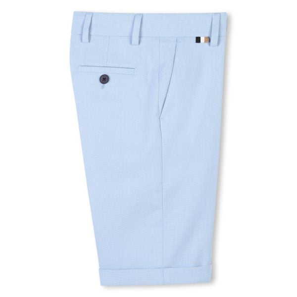 BOSS Boys Light Blue Bermuda Shorts