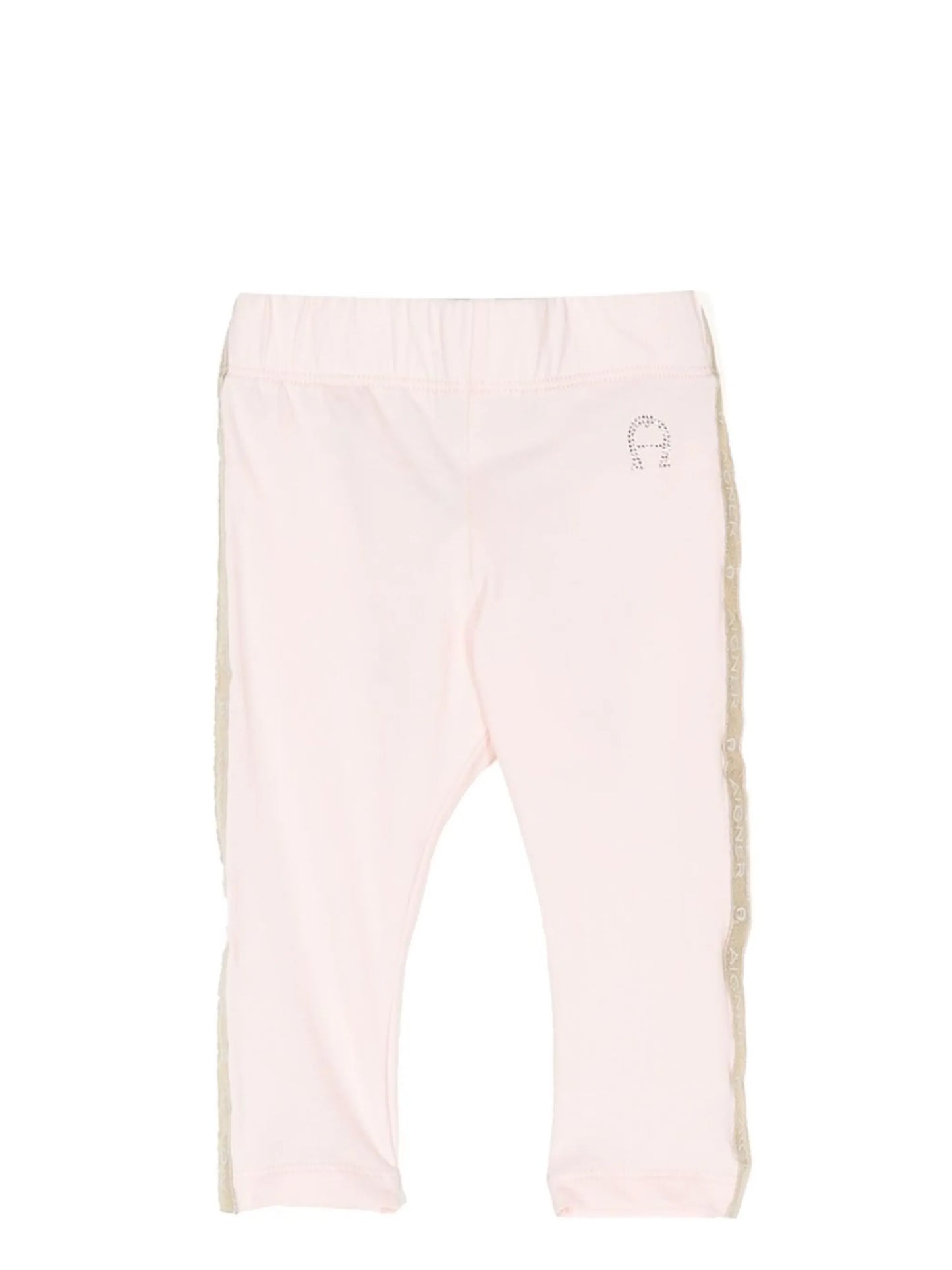AIGNER Younger Girls Pink Logo Leggings