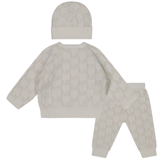 MICHAEL KORS Baby Girls Ivory Boxg Suit Set