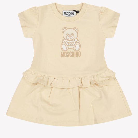 MOSCHINO Baby Girls Off-White Teddy Bear Dress