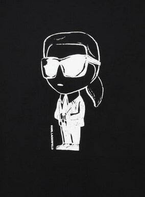KARL LAGERFELD Z30957/09B Boys Mini Me Black Logo T-Shirt