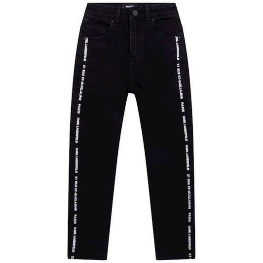 KARL LAGERFELD Boys DENIM Black Trouser