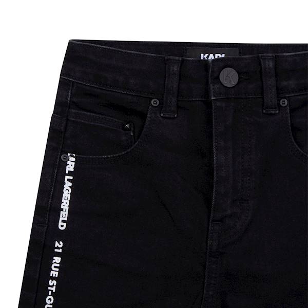 KARL LAGERFELD Boys DENIM Black Trouser