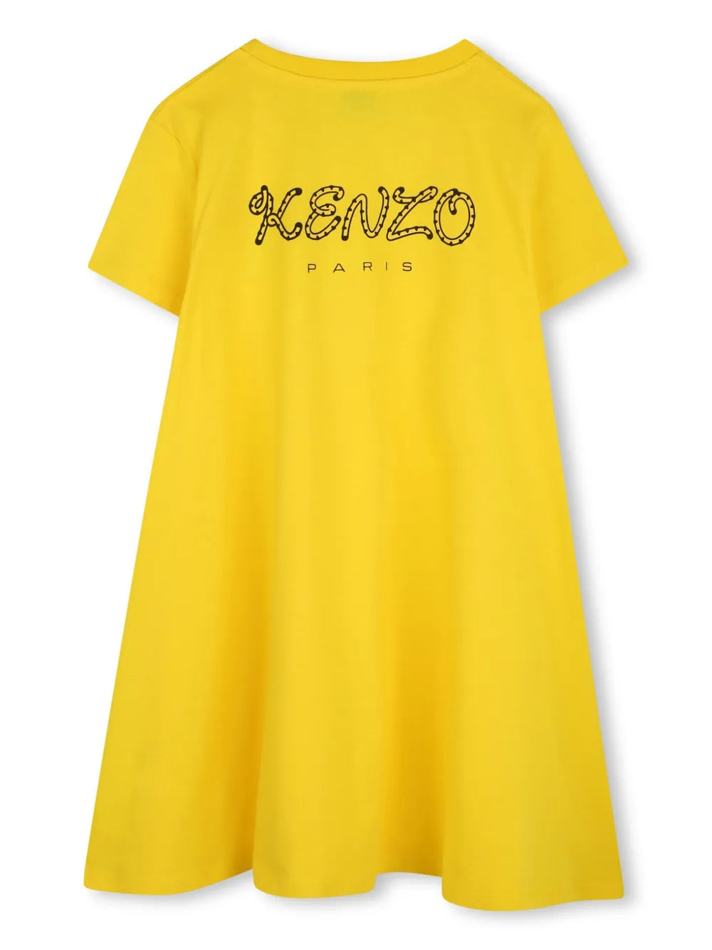 KENZO Baby Girl Tiger-Motif Yellow Dress