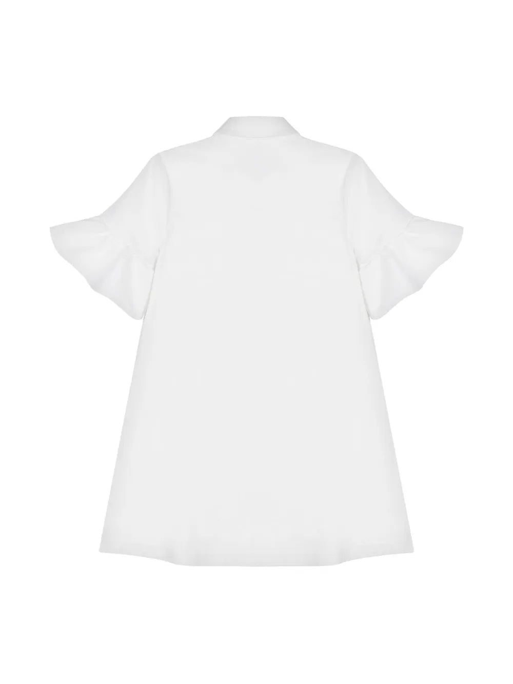 MOSCHINO Girls White Logo Denim Dress