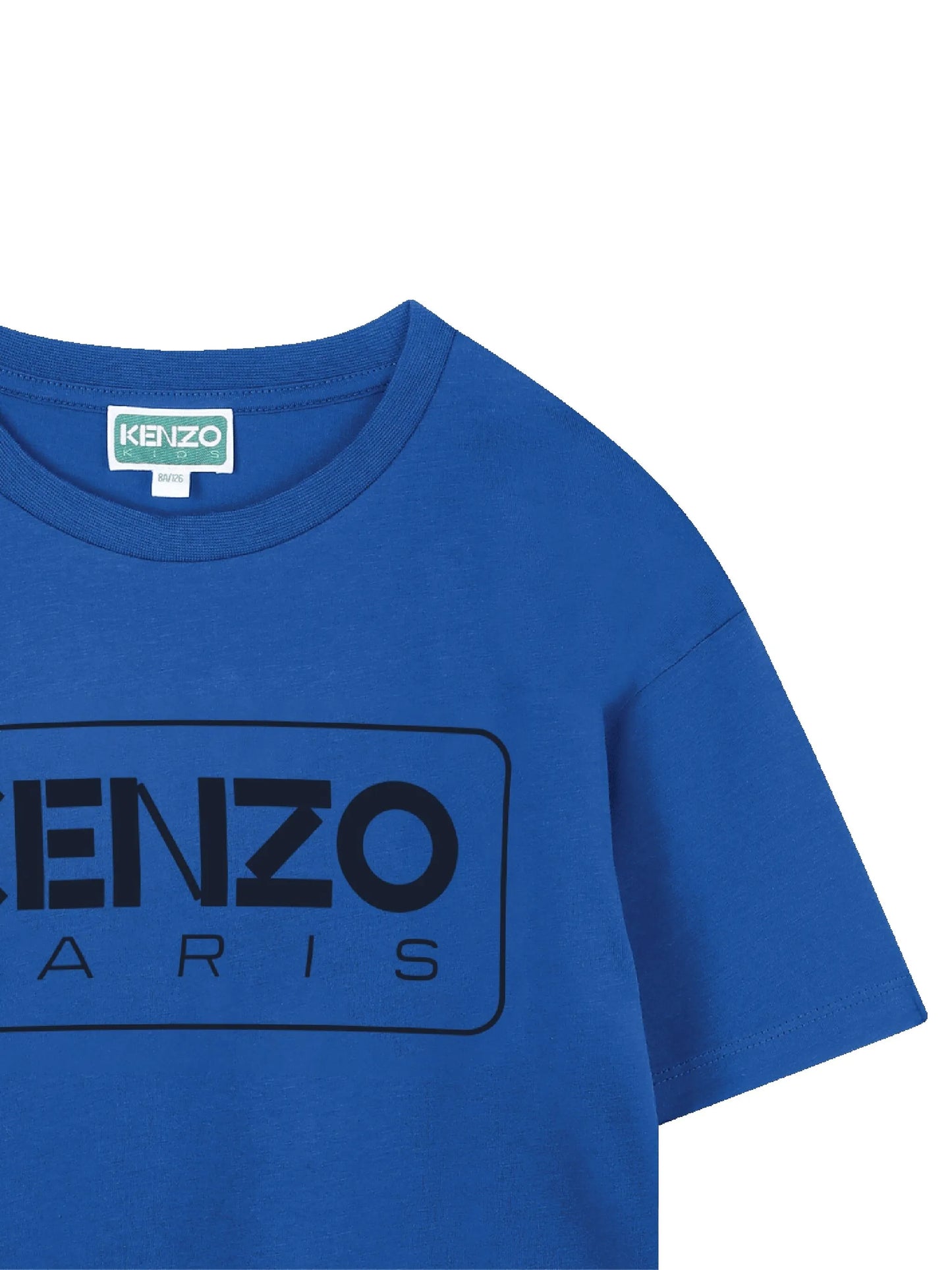 KENZO K61494/871 KIDS Younger Blue Printed Logo T-Shirt
