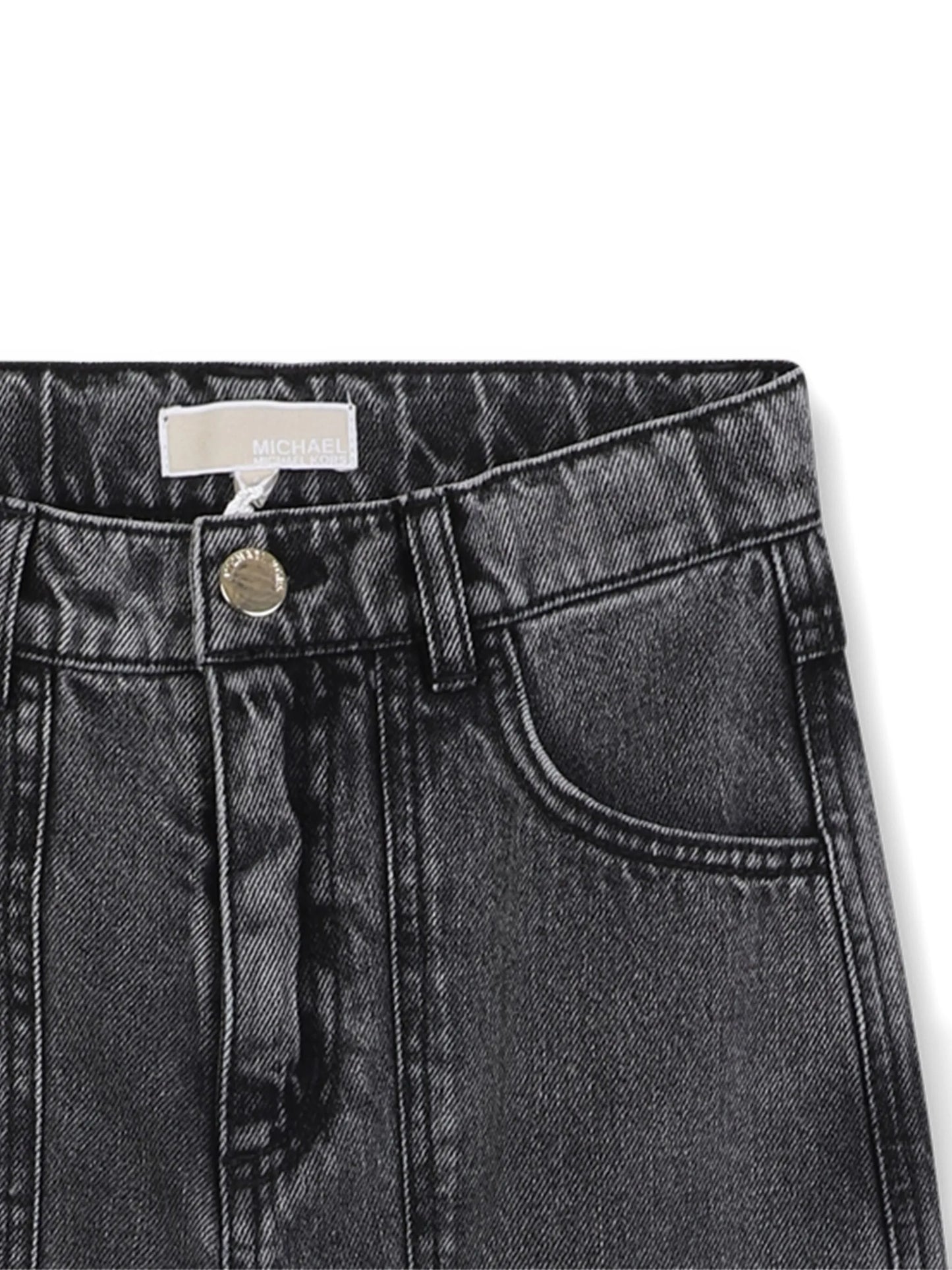 MICHAEL KORS R30451.Z11 Girls Black Cargo-Pocket Jeans