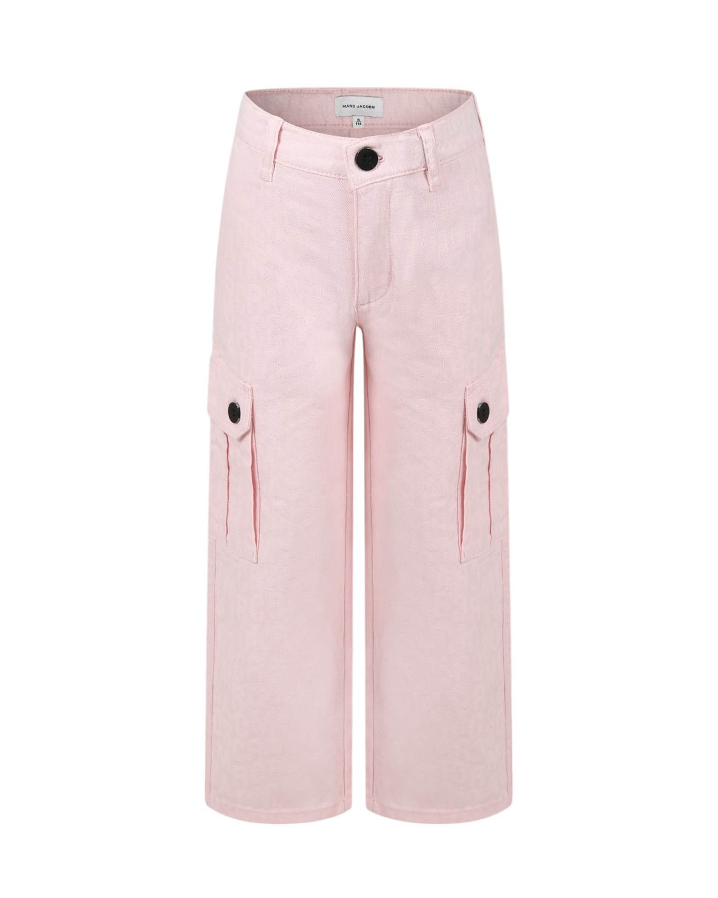 MARC JACOBS Baby Girls Pink Cotton Trousers with Pockets
