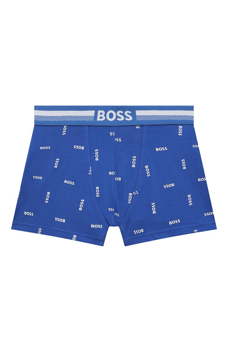 BOSS Boys Blue & Grey Boxers (Pack of 2)