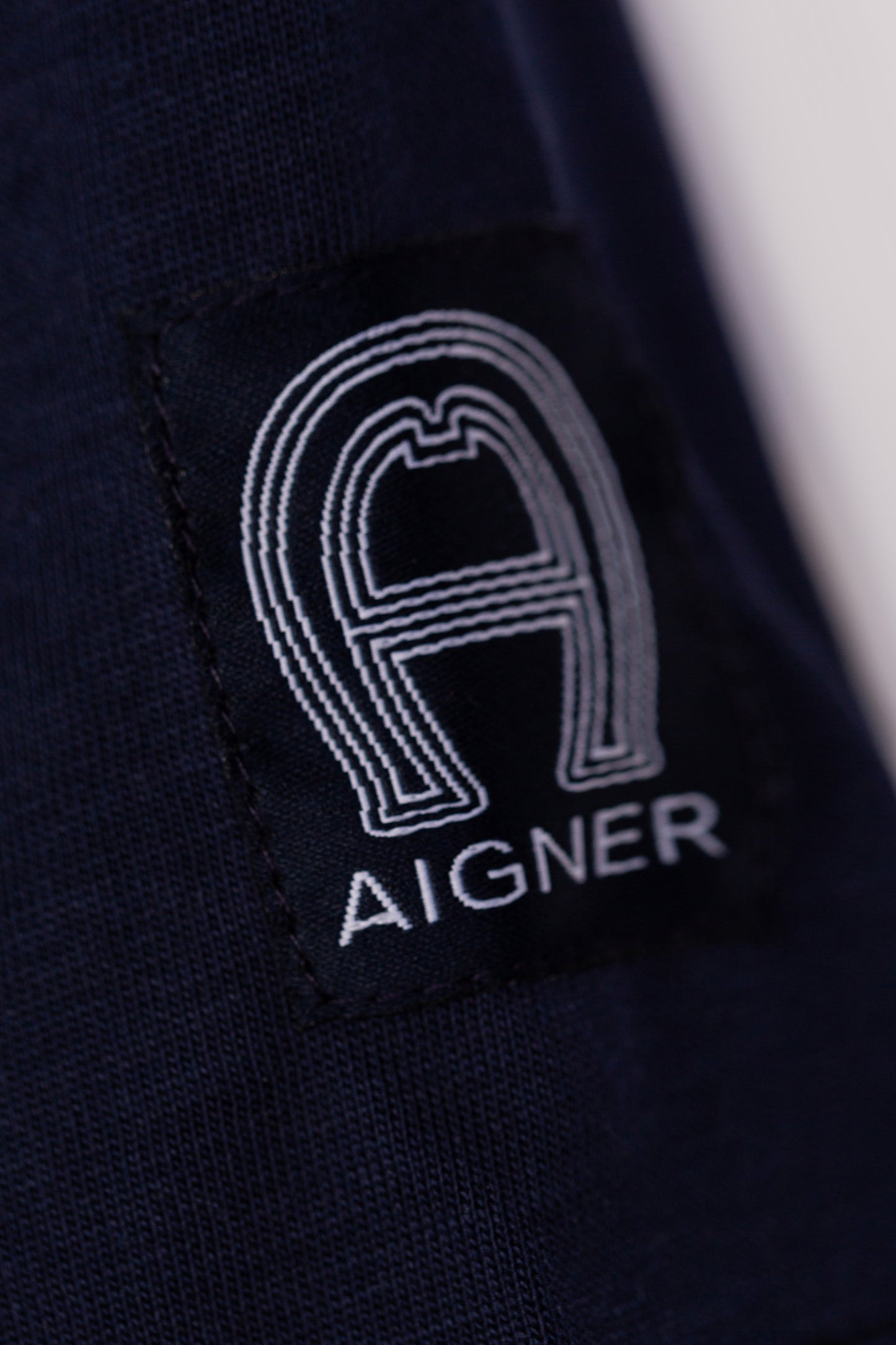 AIGNER Boys Navy Logo T-Shirts
