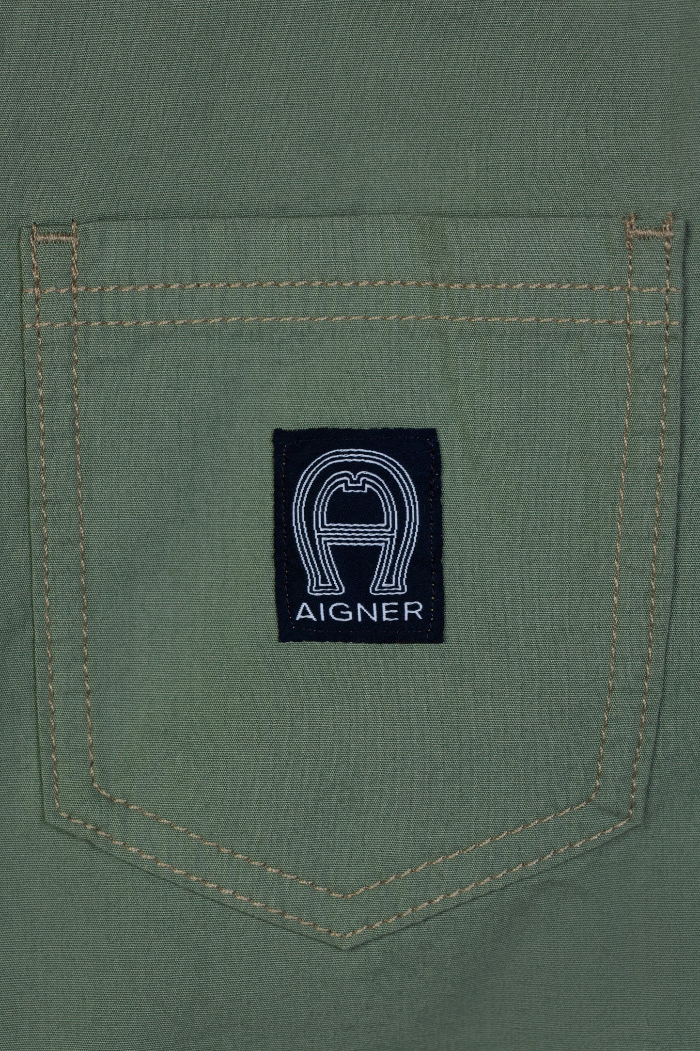 AIGNER Boys Light Green Light Green Logo Shorts