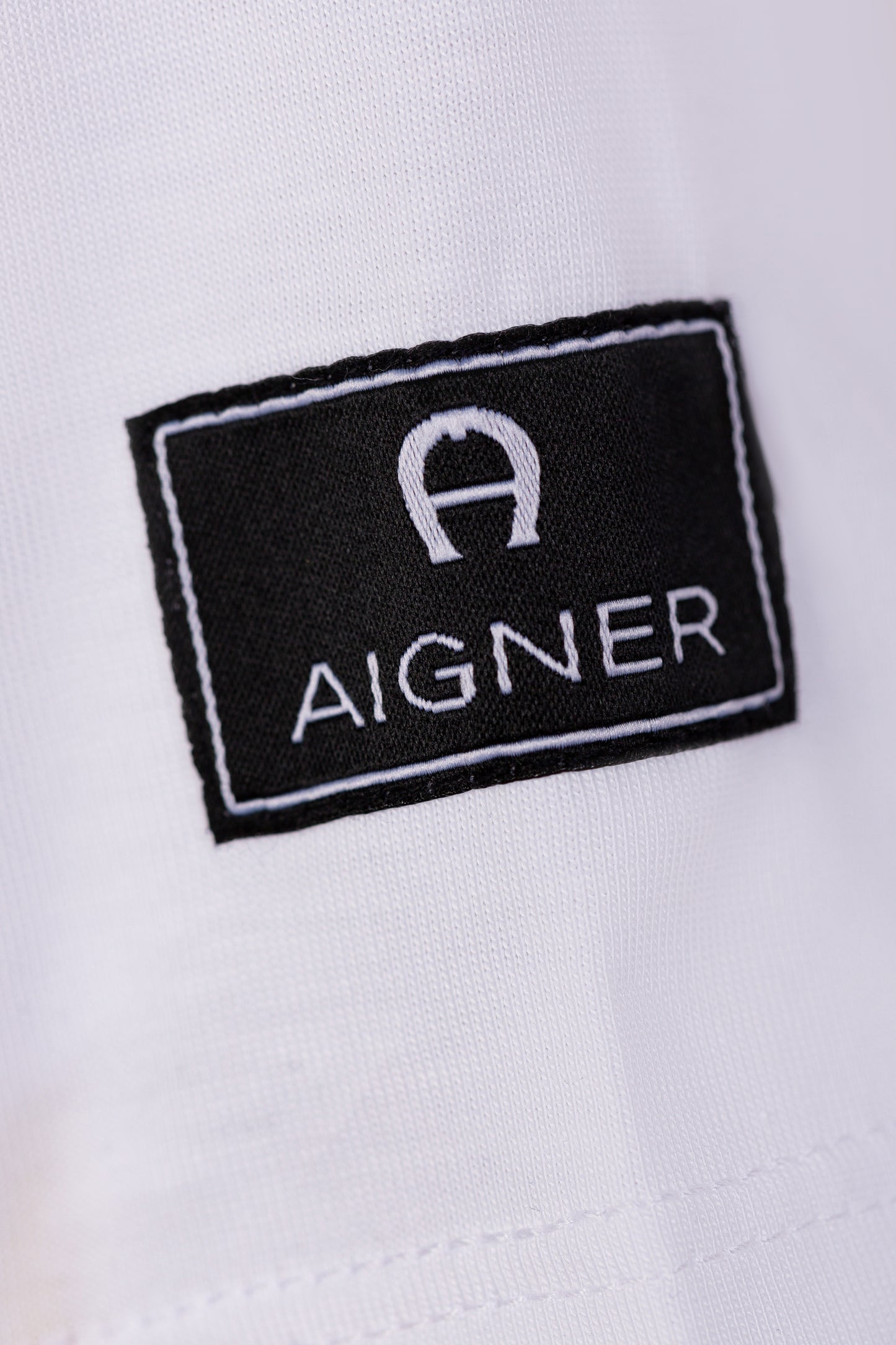 AIGNER Boys White Logo T-Shirts