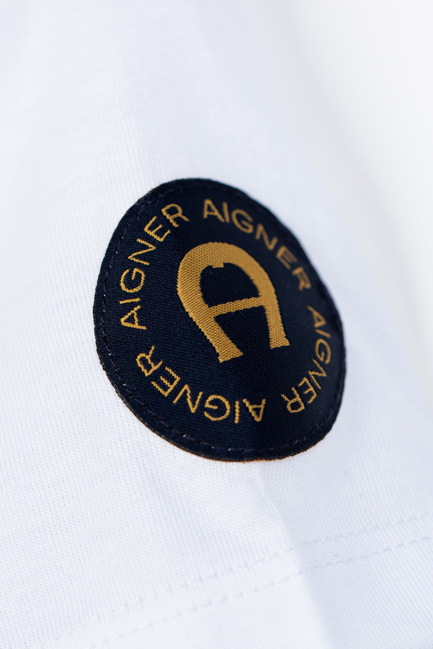AIGNER Boys White Logo T-Shirts