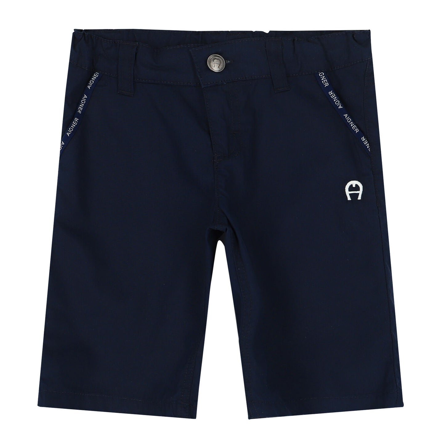 AIGNER Boys Navy Logo Shorts