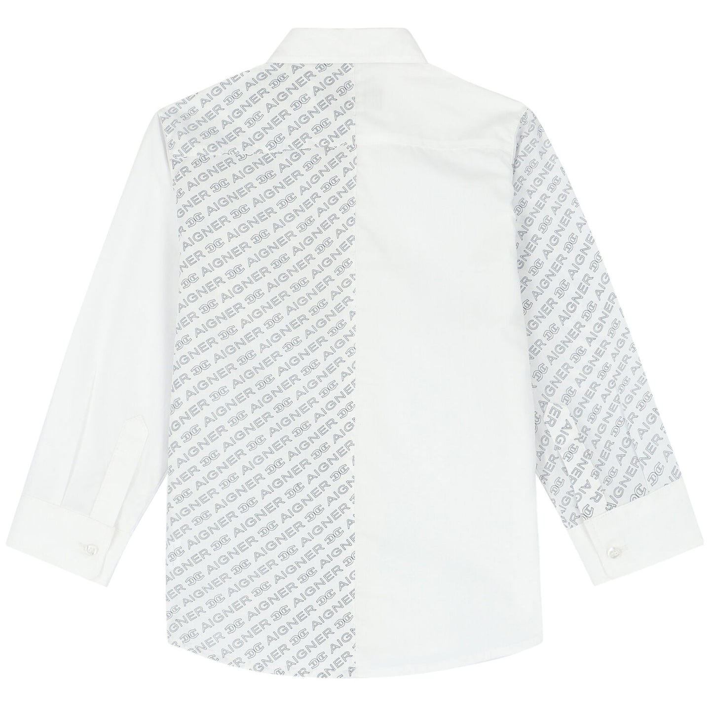 AIGNER Boys White Logo Shirt