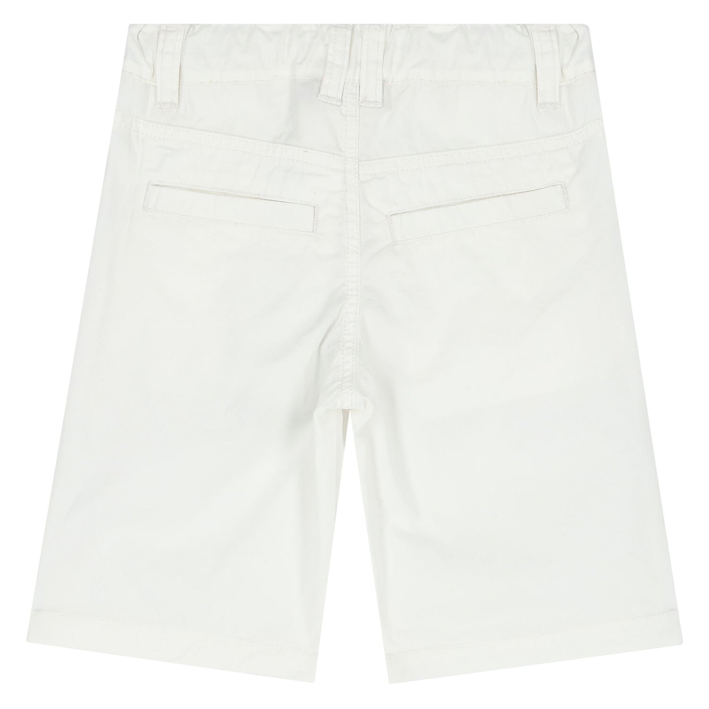 AIGNER Boys White Logo Chino Shorts