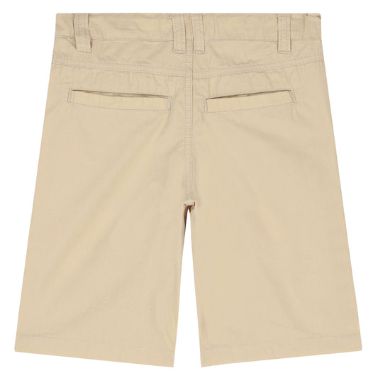 AIGNER Boys Beige Logo Chino Shorts