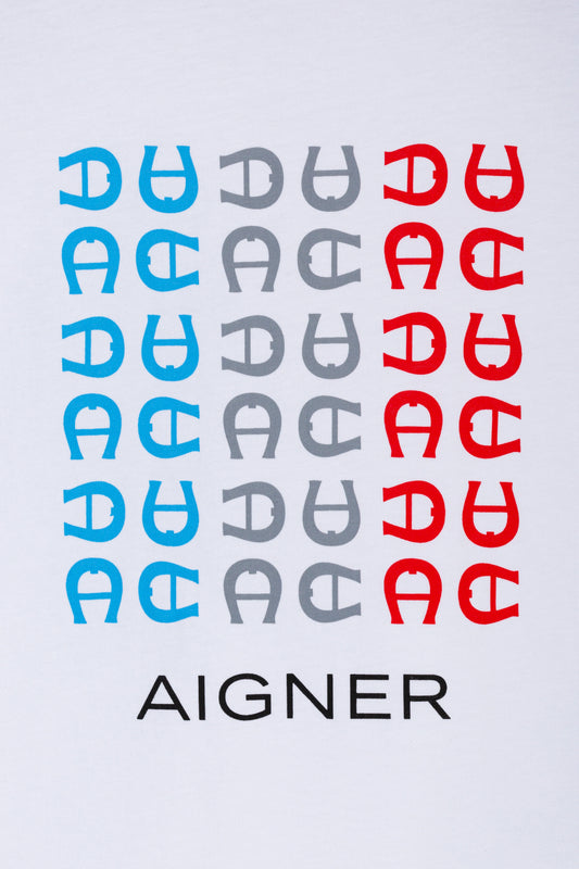 AIGNER Boys White Logo T-Shirt