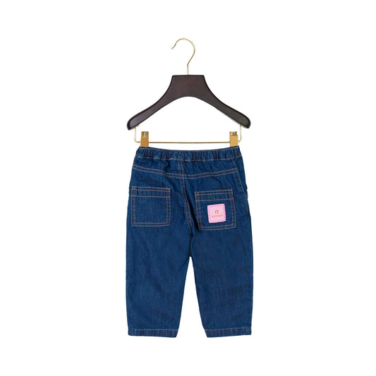 AIGNER Baby Girls Navy Blue Logo Trousers