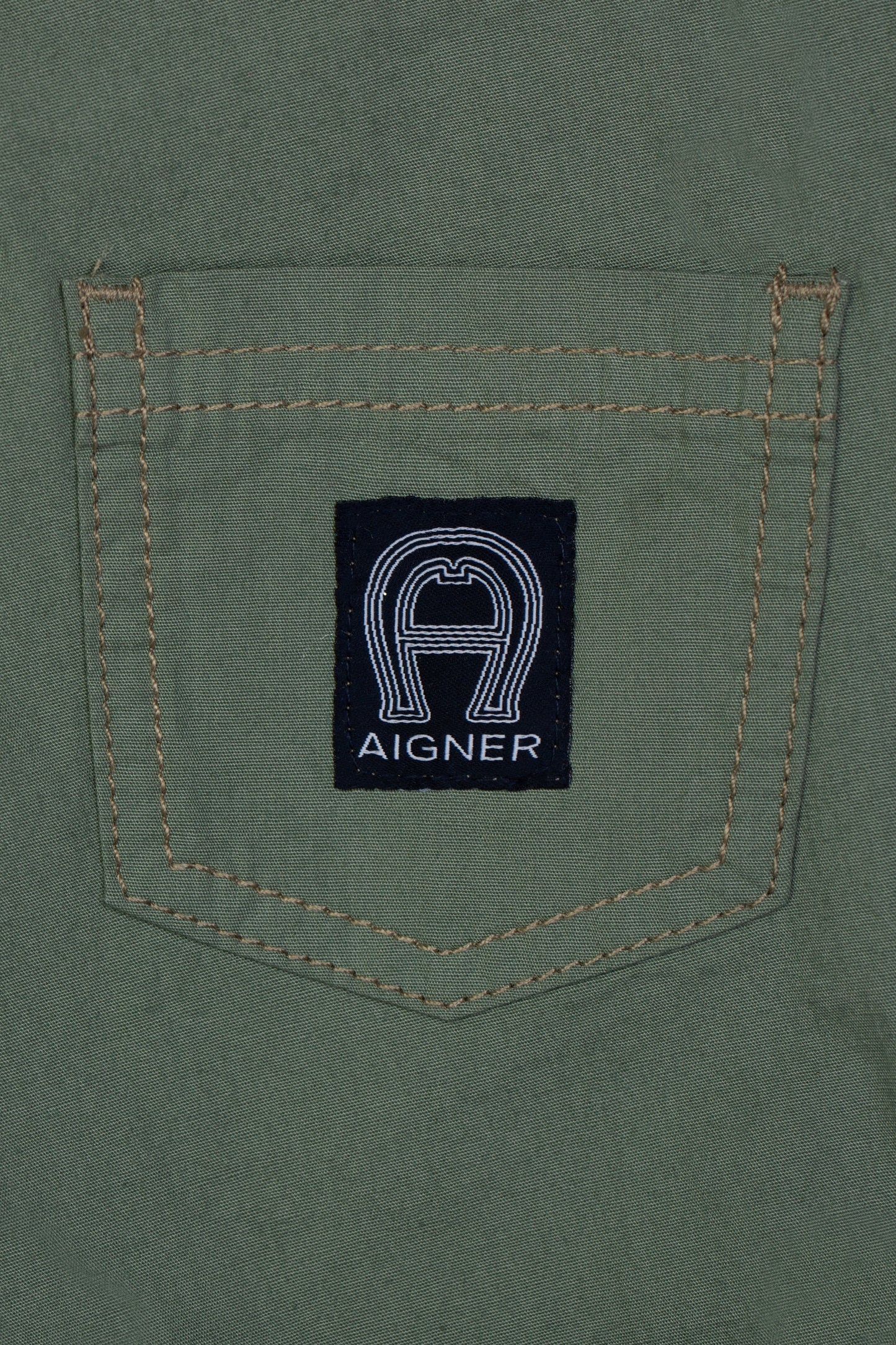AIGNER Younger Boys Light Green Light Green Logo Shorts