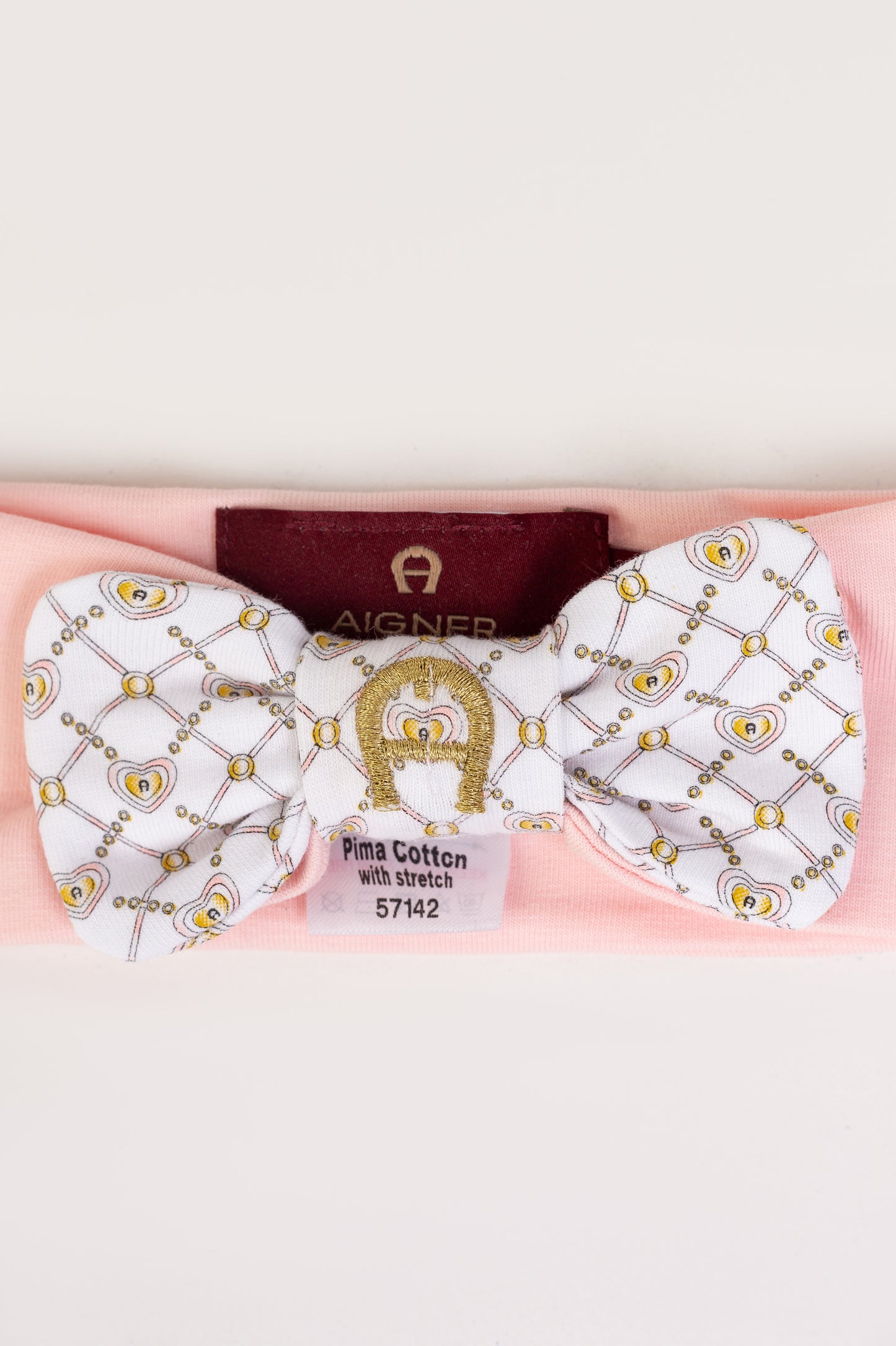AIGNER Baby Girls Pink Logo Headband