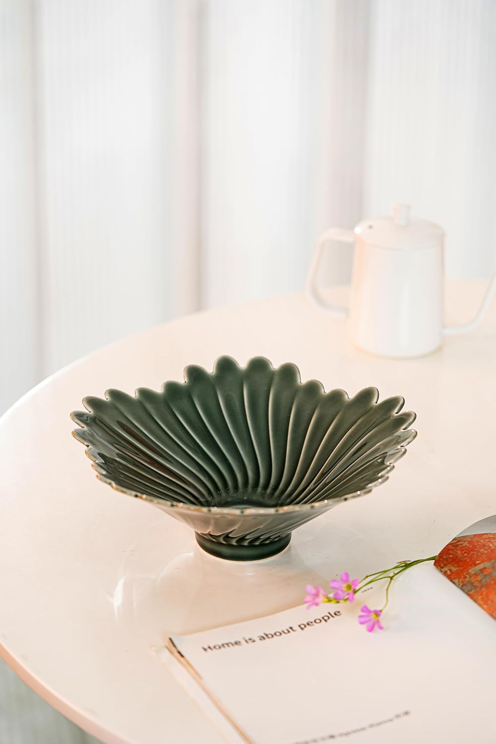 Ceramic Green Decorative Bowl