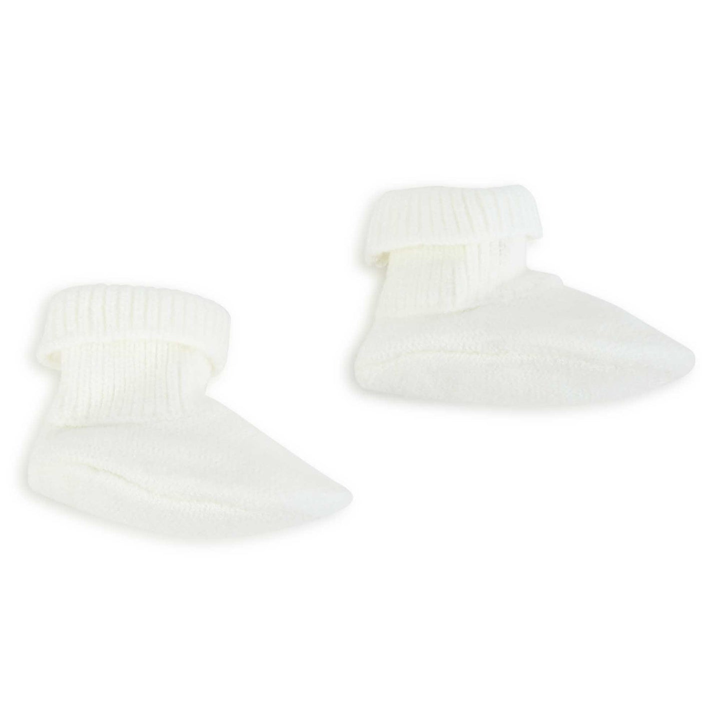 MICHAEL KORS Unisex Pull on Hat + Slippers Offwhite Set