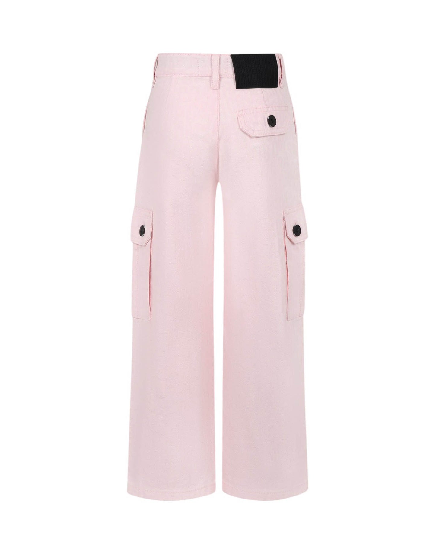 MARC JACOBS Baby Girls Pink Cotton Trousers with Pockets