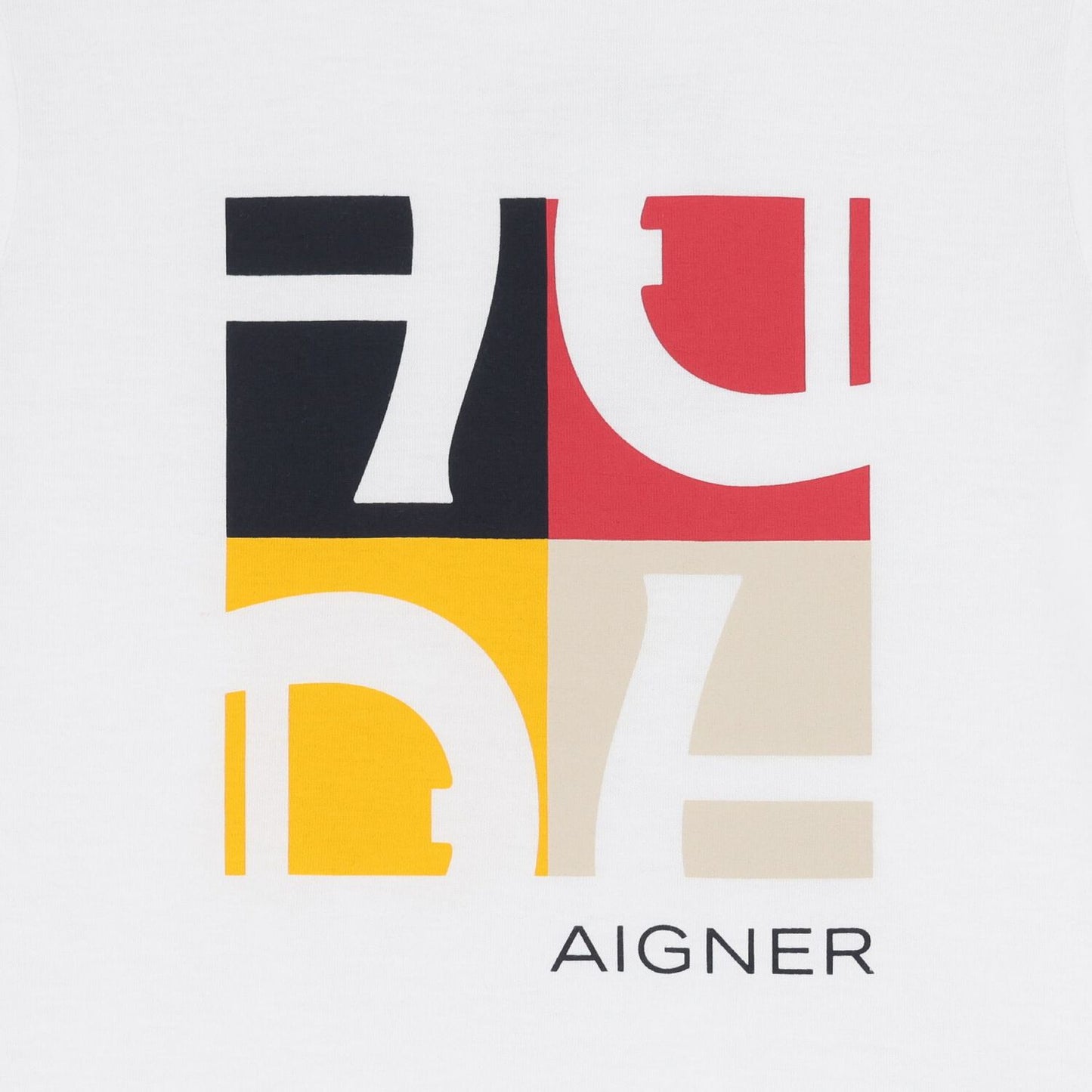 AIGNER Boys White Logo T-Shirt