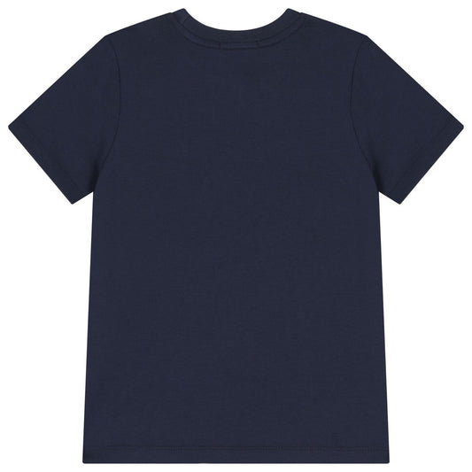AIGNER Boys Navy Blue Logo T-Shirt