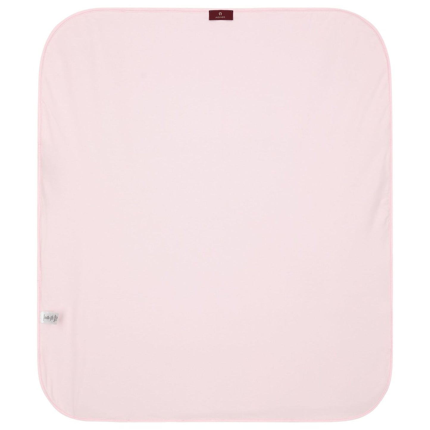 AIGNER Baby Girls Ivory & Pink Logo Blanket