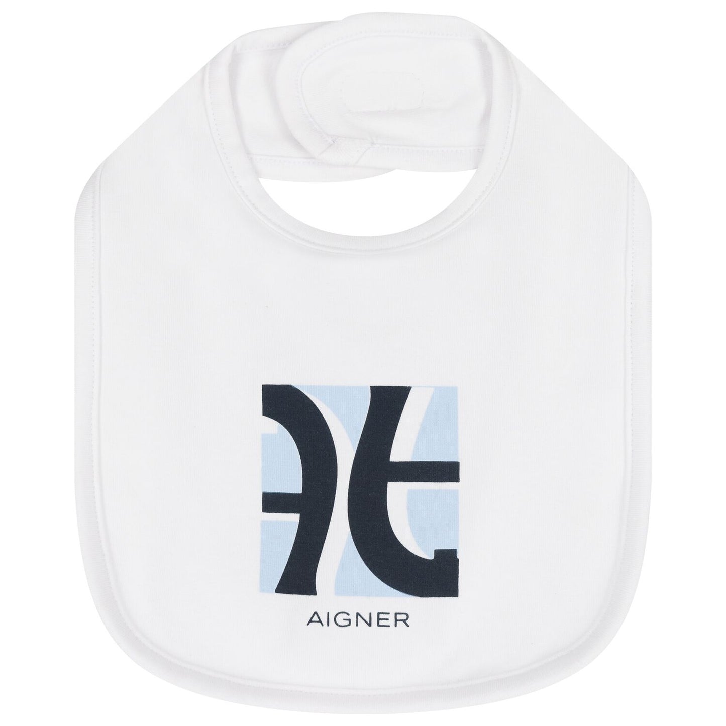 AIGNER Baby Boys White Logo Bib