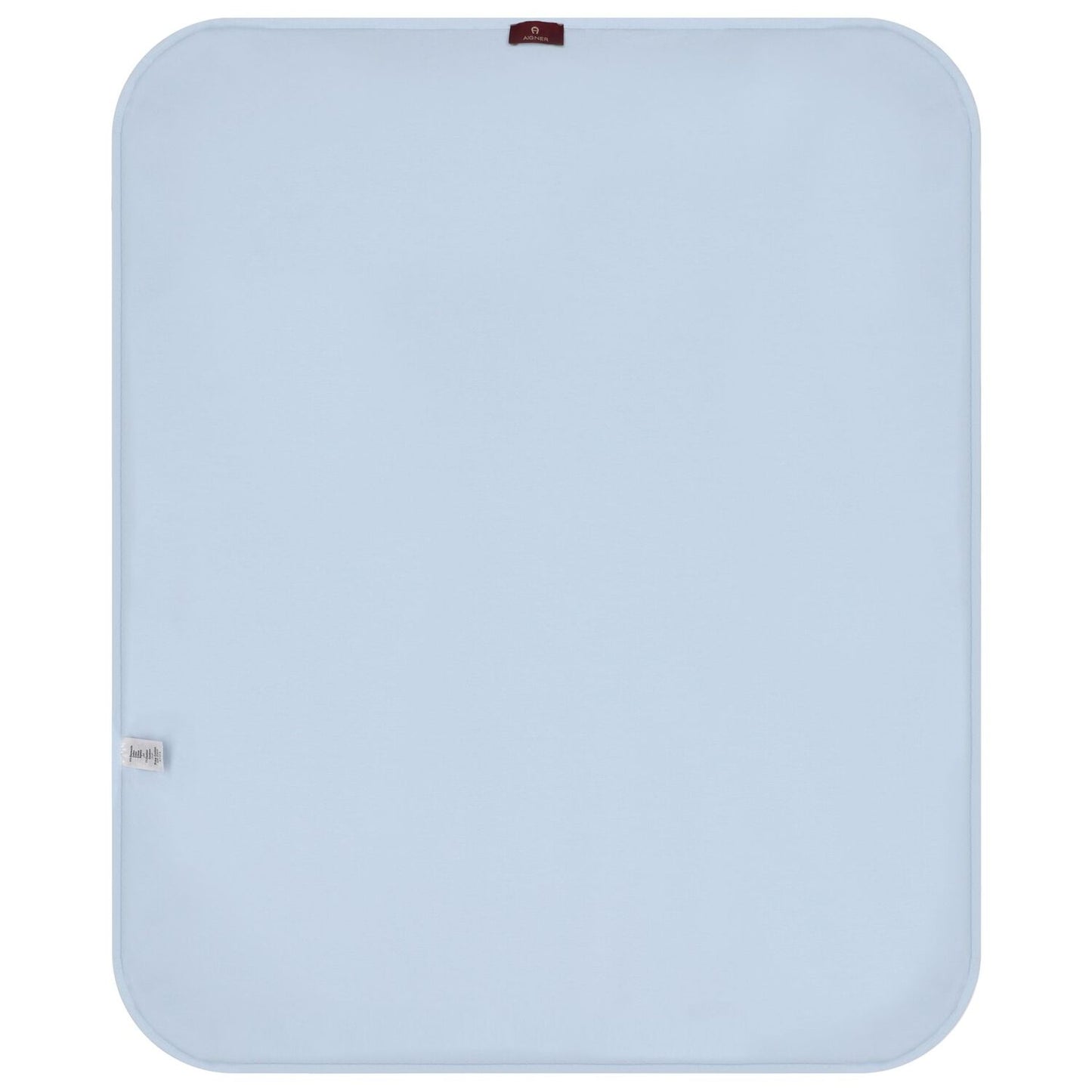 AIGNER Baby Boys White & Baby Blue Logo Blanket