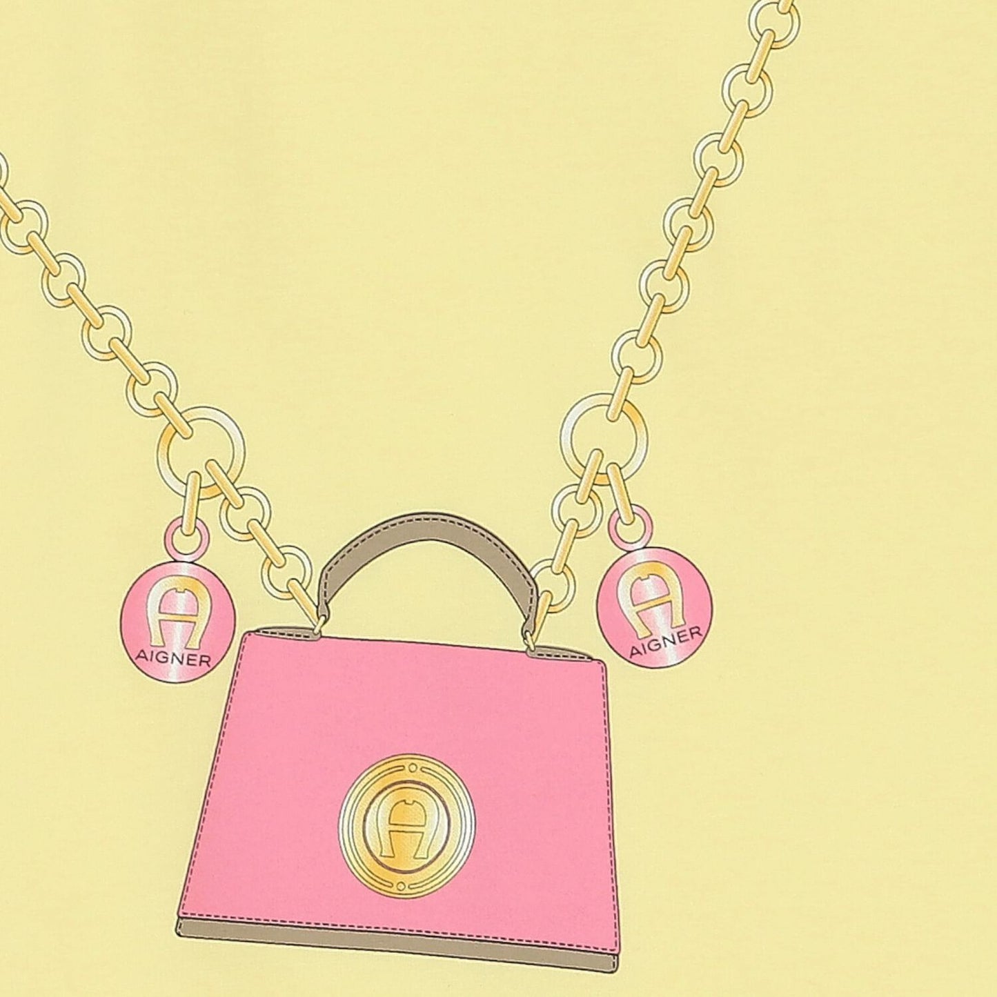 Aigner Girls Yellow Logo Bag Dress