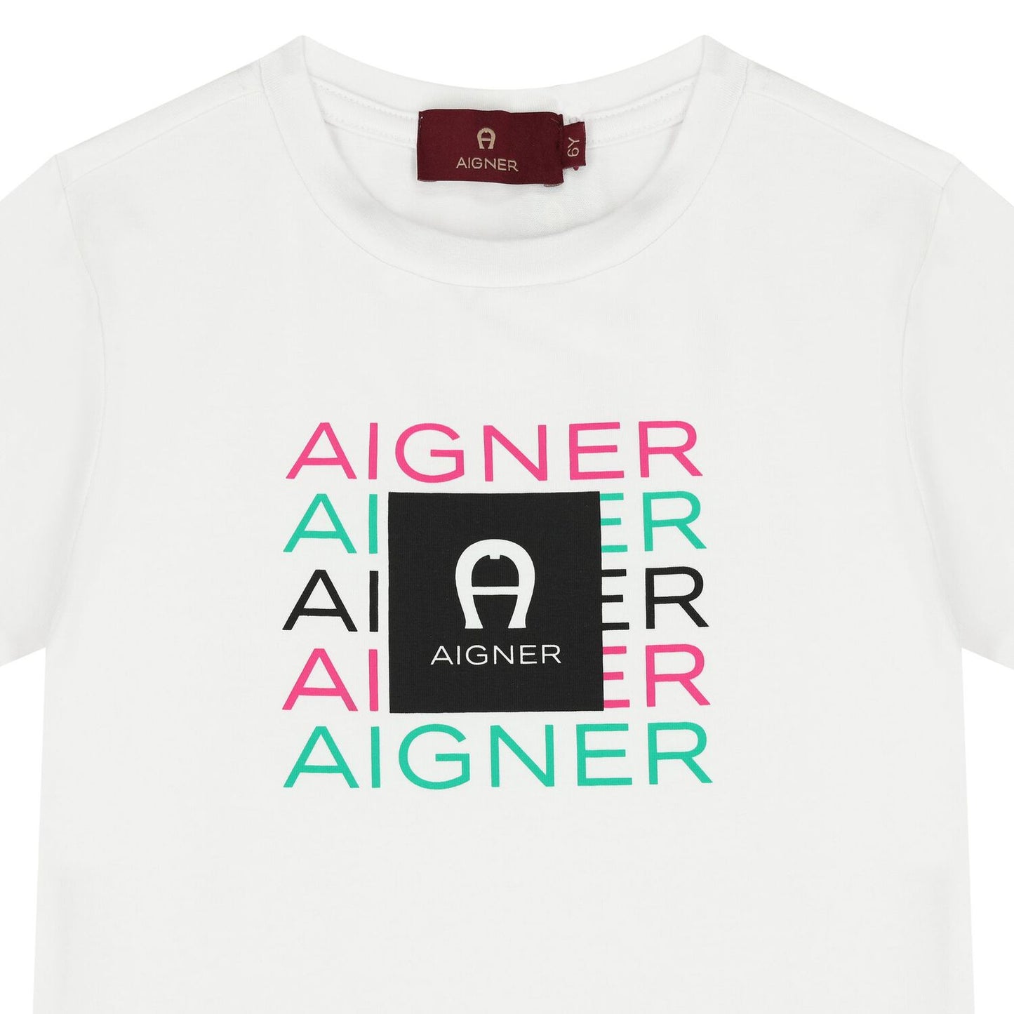 AIGNER Girls White Logo T-Shirt