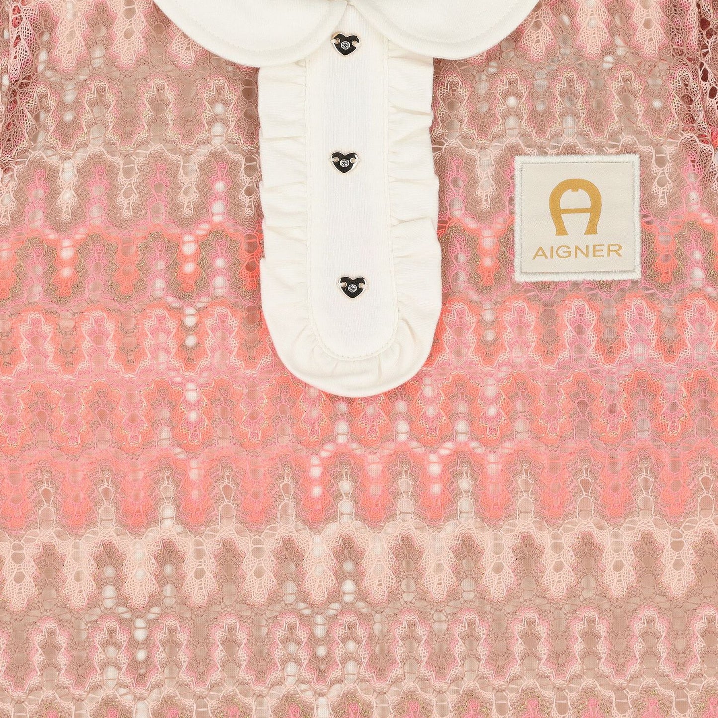 AIGNER Girls Pink Logo Dress