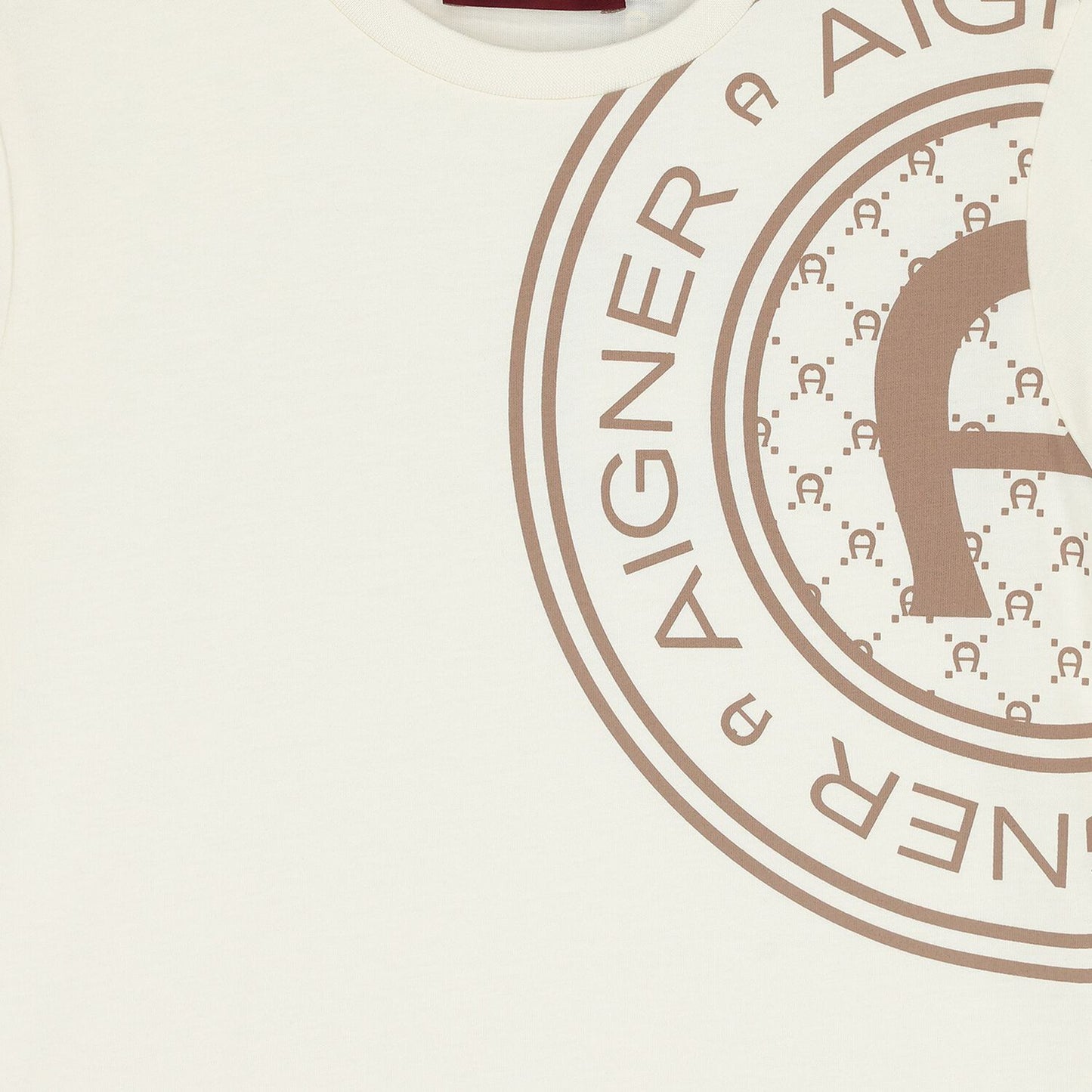 AIGNER Boys Ivory Logo T-Shirt