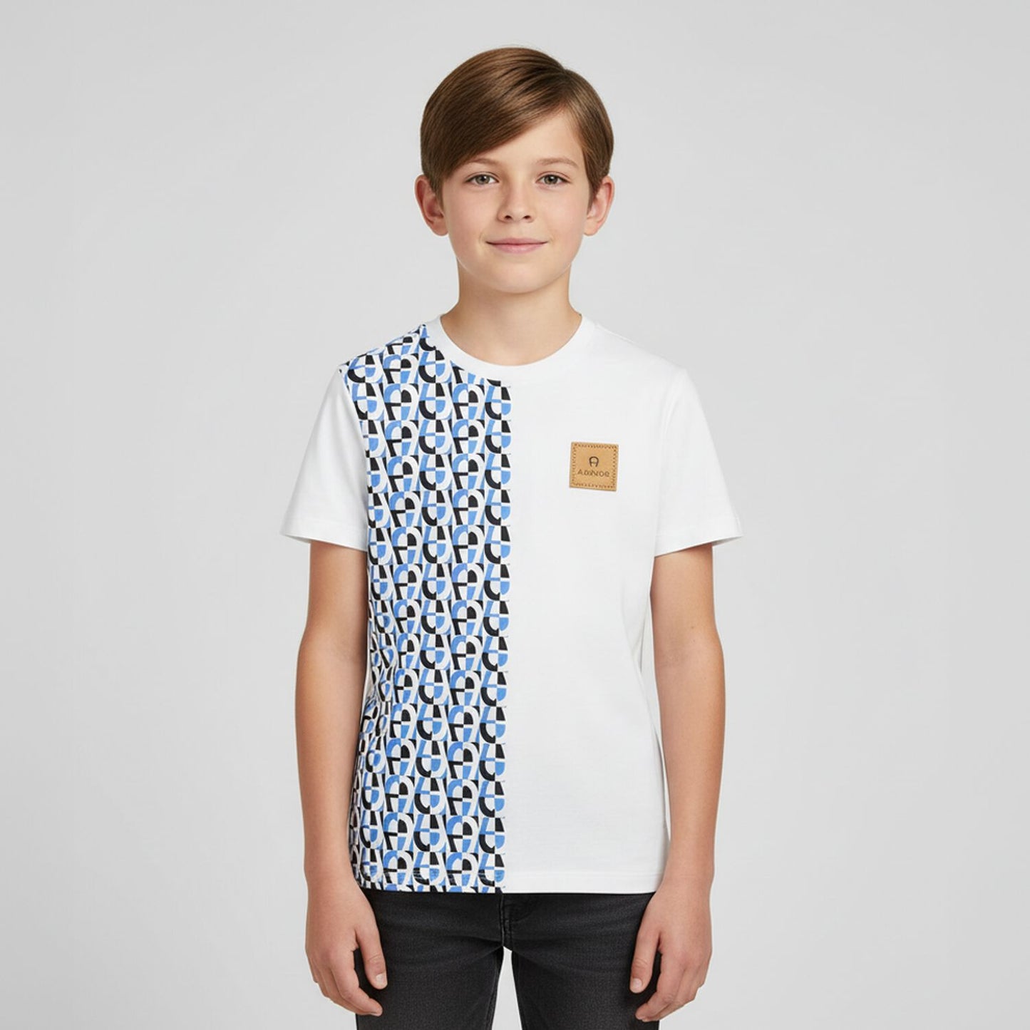 AIGNER Boys White Logo T-Shirt
