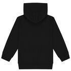 AIGNER Boys Black Logo Hooded Top