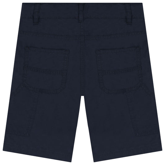 AIGNER Boys Navy Blue Logo Shorts