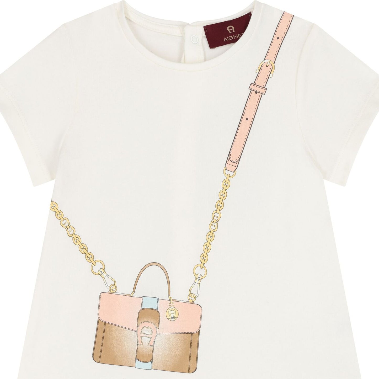 AIGNER Younger Girls Ivory Crossbody Bag Dress