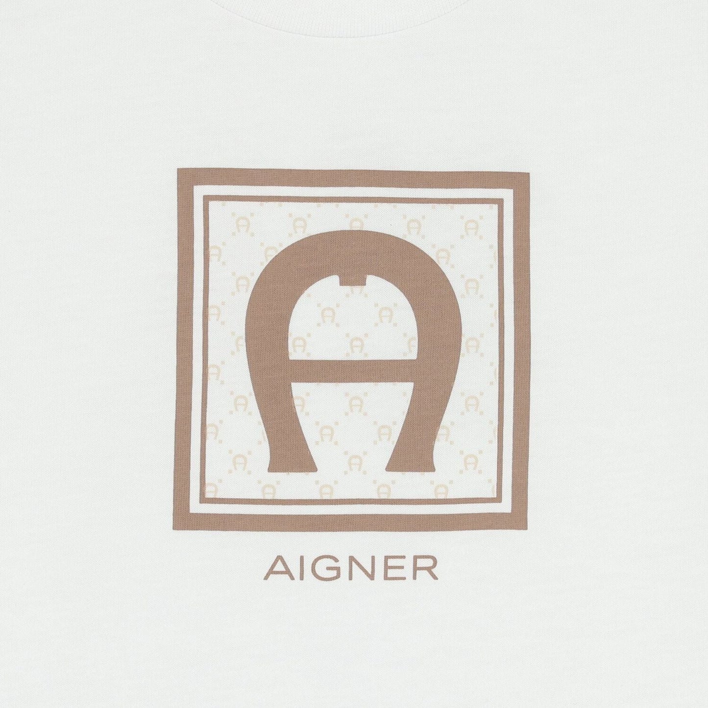 AIGNER Younger Boys White Logo T-Shirt