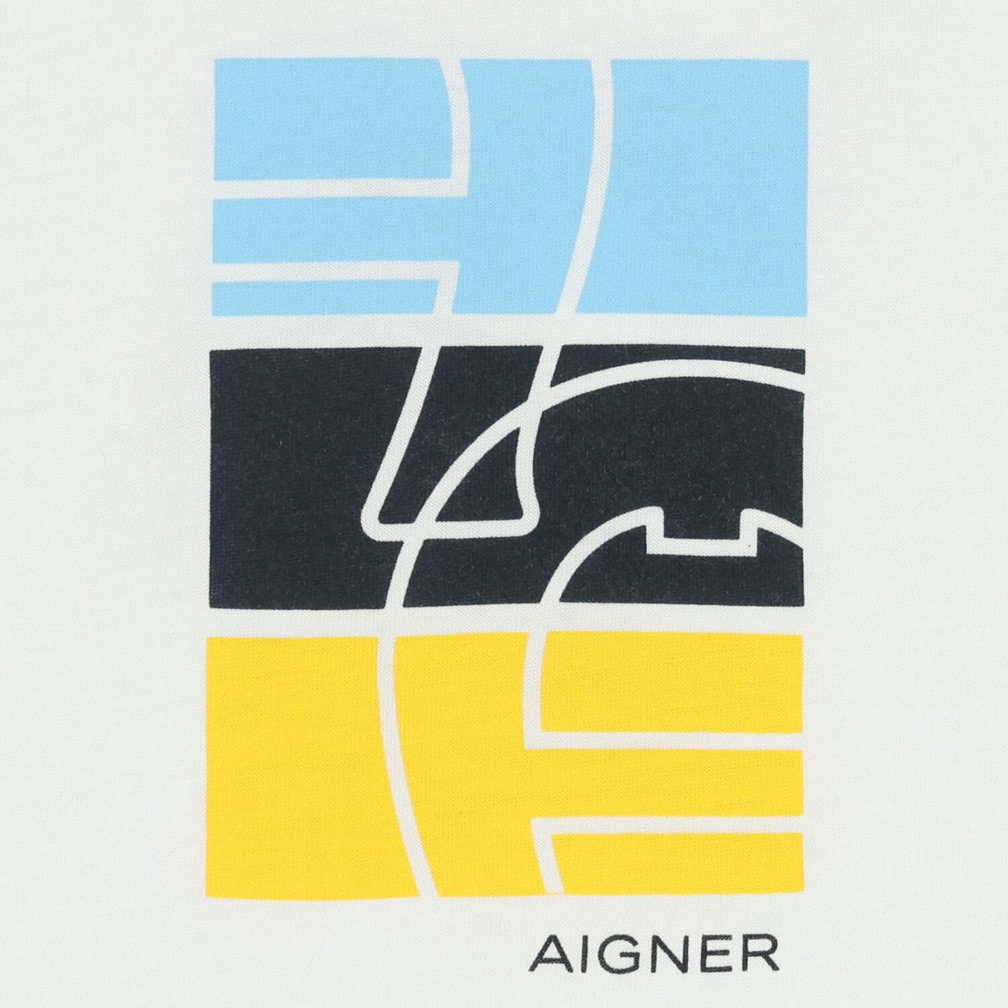 AIGNER Younger Boys White Logo T-Shirt
