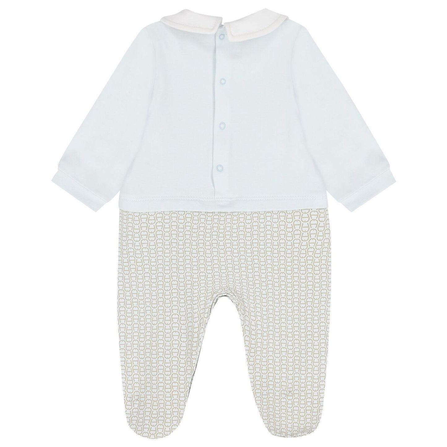 AIGNER Baby Boys Baby Blue Logo Babygrow
