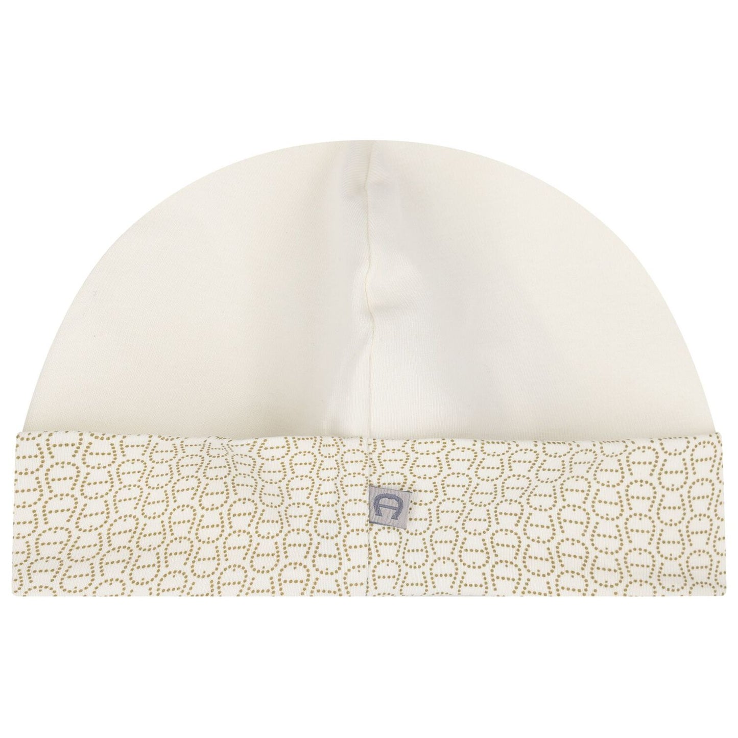 AIGNER Baby Unisex Ivory Logo Baby Hat