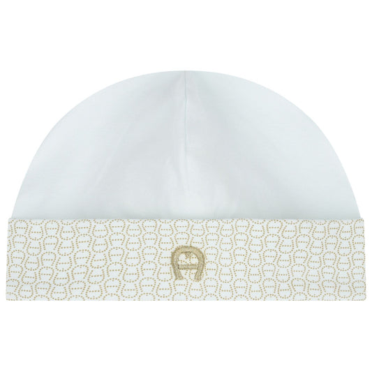 AIGNER Baby Boys Baby Blue Logo Hat