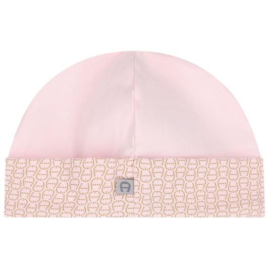 AIGNER Baby Girls Pink Logo Hat