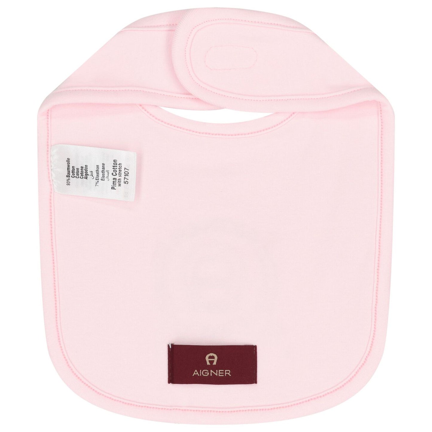 AIGNER Baby Girls Pink Logo Bib