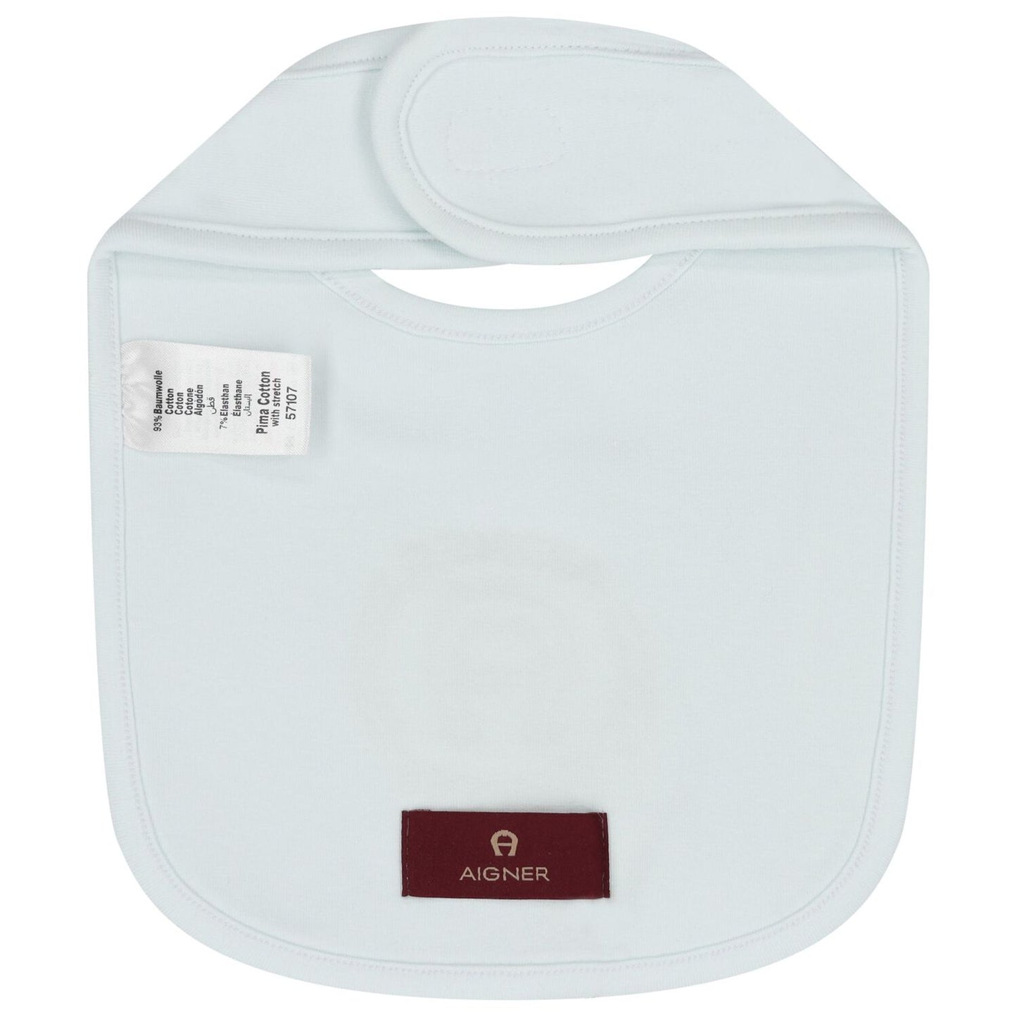 AIGNER Baby Boys Baby Blue Logo Bib